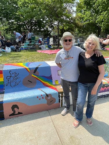 Artists of the Wall Painted Bench — project photo